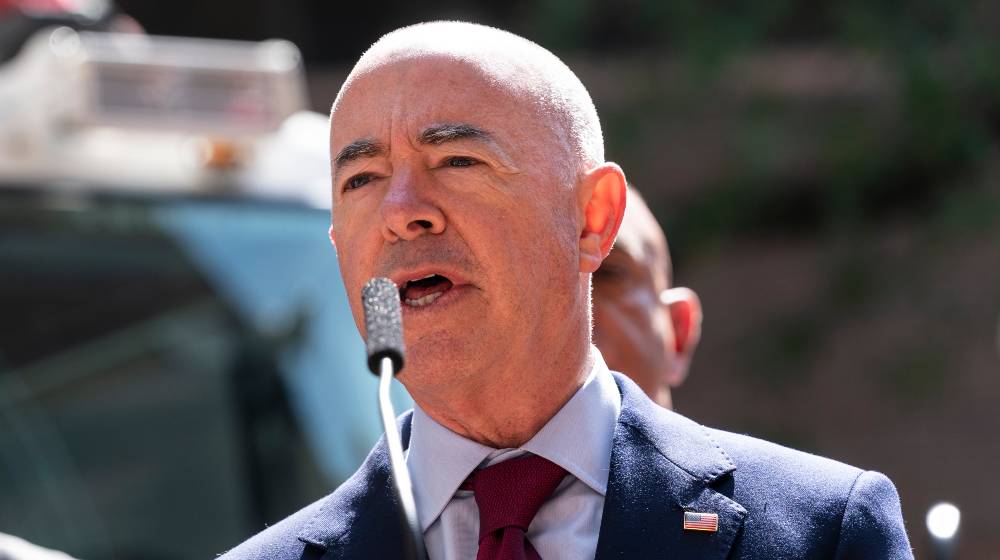 Homeland Security Secretary Alejandro Mayorkas speaks during 911 | Rep. Higgins Calls on DHS Secretary Mayorkas To Resign | featured
