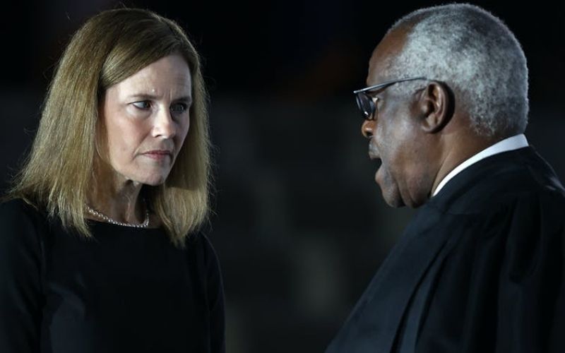 Judge Amy Coney Barrett Talks with Supreme Court Associate Justice Clarence Thomas | Biden‌ ‌Wins‌ ‌–‌ ‌Experts‌ ‌On‌ ‌What‌ ‌This‌ ‌Means‌ ‌For‌ ‌America