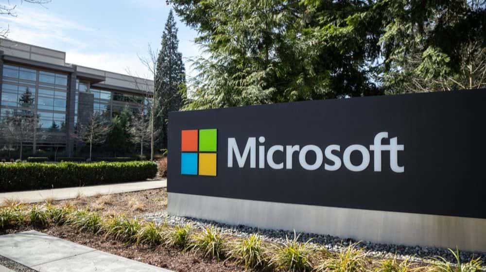 Microsoft Sign at The Headquarters | Microsoft Announces Closing of All Physical Stores | Featured