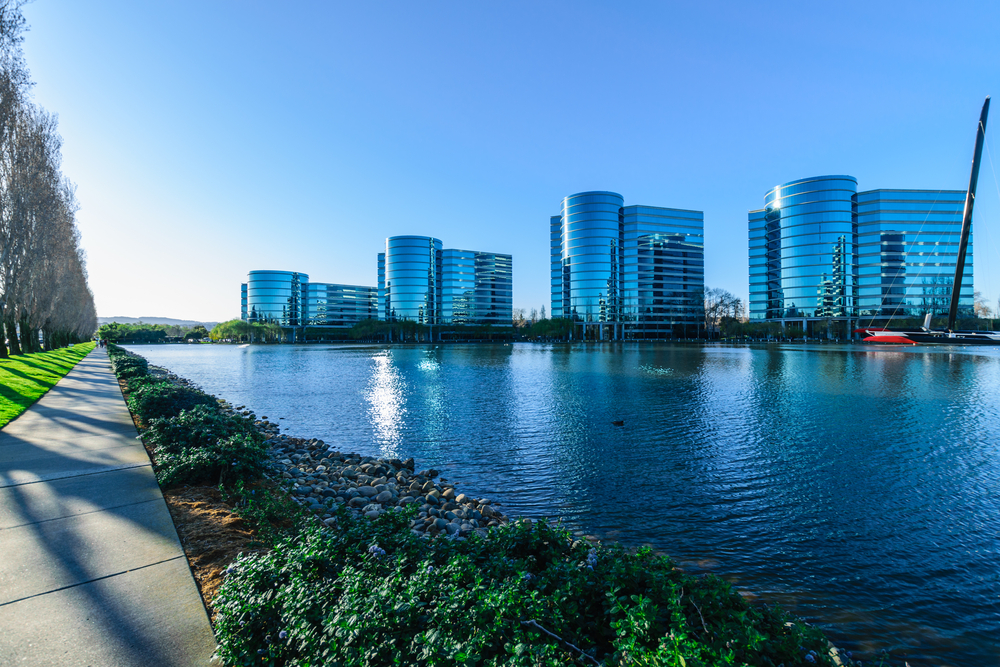 Modern buildings at Silicon Valley, California-Big Tech Steps Up Conservative Suppression Campaign-ss-Featured