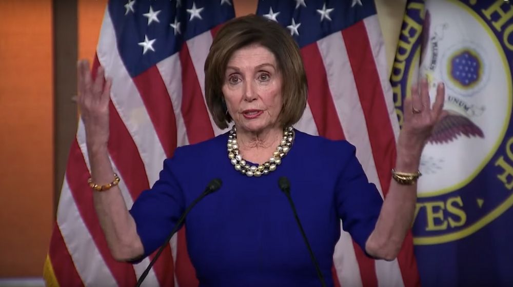 Nancy Pelosi having a speech | Pelosi Defends Speech-Ripping as Protesting 'Falsehoods' | Featured