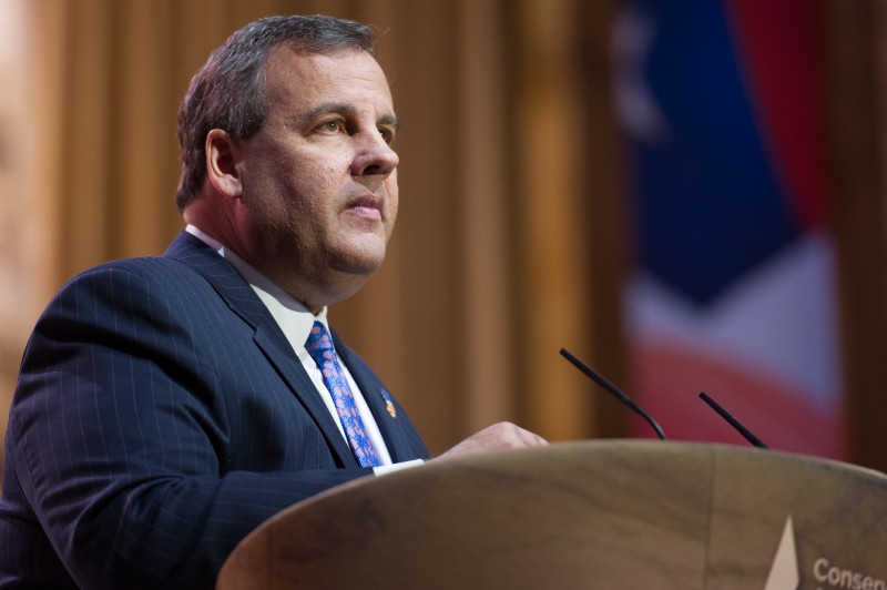 New Jersey Governor Chris Christie speaks-Christie