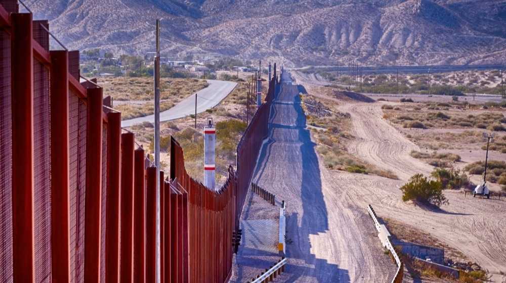 Part of the wall at the southern border-Sheriffs Call on Biden To Stop Crisis by Finishing Trump's Border Wall-ss-Feathred