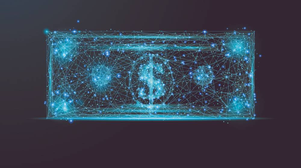 Polygonal dollar note isolated on dark background | Should The United States Start Using A Digital Dollar? | featured