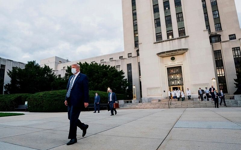  President Donald J. Trump departs Walter Reed | President Trump Returns to the White House; Gets Discharged from Walter Reed