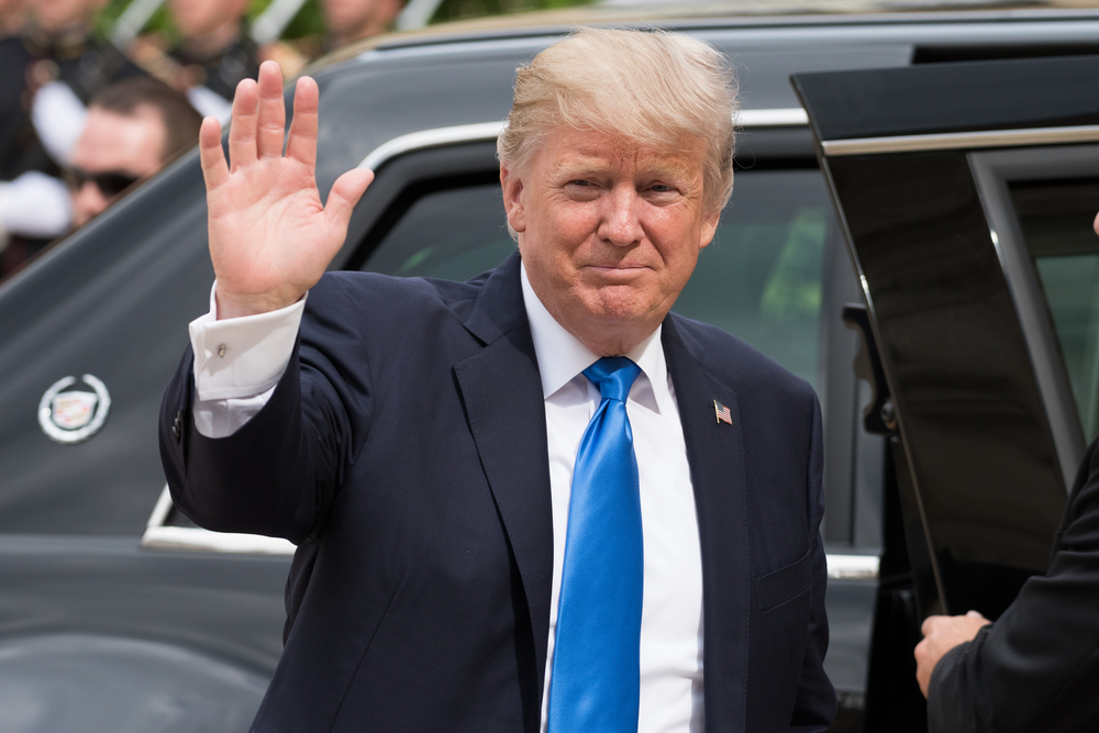 President Donald Trump getting out of a car in Paris-Trump Asks Why Biden Is “So Quickly Forming a Cabinet” as His Legal Team Pushes Voter Fraud Allegations-ss-Featured