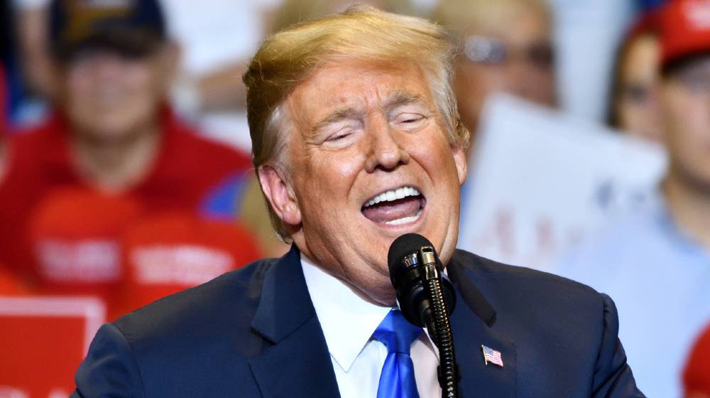 President Donald Trump shows passion while delivering a campaign rally speech | Trump to Fight Moves to Turn Over Tax Records to Congress | featured
