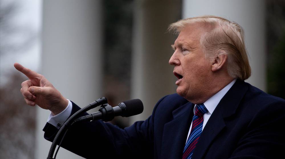 President Donald Trump, speaks to the media in the Rose Garden at the White House after meeting with Democrats | Audio Clip Reveals Kevin McCarthy Said Trump Should Resign | featured