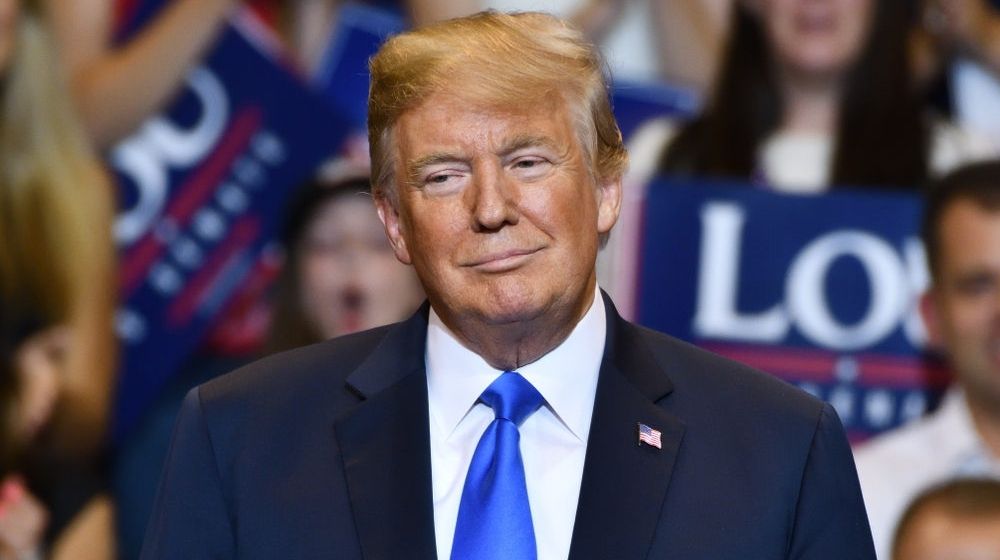 President Donald Trump Stands on Stage | President Trump Gets Back on the Campaign Trail | Featured