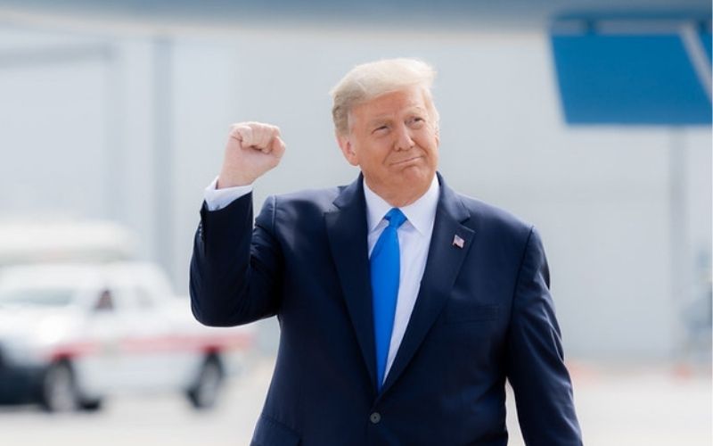 President Donald J. Trump Gestures with a Fist Pump | Trump Campaign Claims There Have Been “Illegal Votes” in Nevada