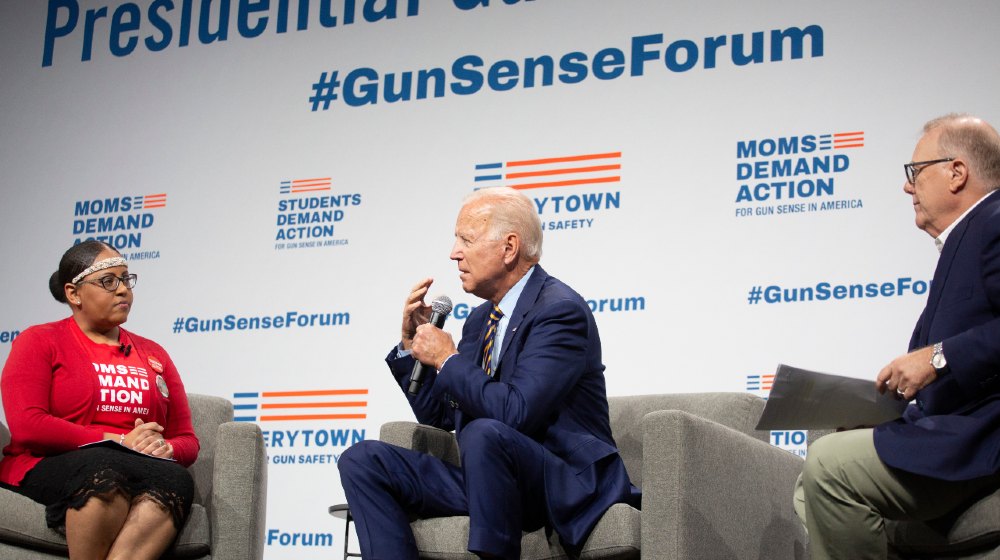 Presidential Rally on Gun Safety. Former Vice President Joe Biden addresses the audience-Executive Orders For Gun Control-ss-featured