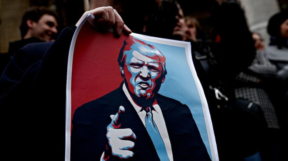 President Trump in the banner | Dems Silent on Iran Protest: Protests Blames Regime, Not Trump | Featured