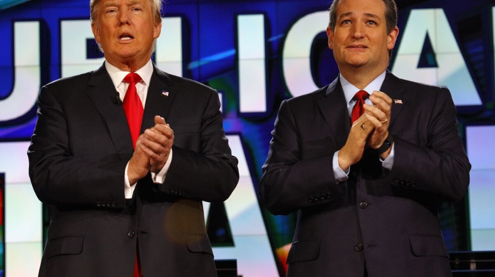 Senator Ted Cruz and President Donald Trump | Ted Cruz Backs Trump During Impeachment Trial | Featured