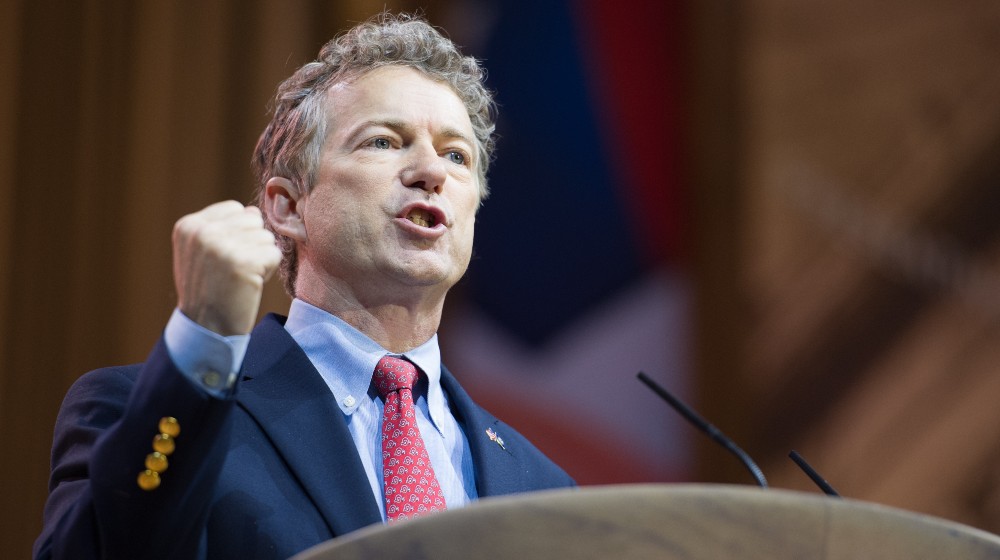Senator Rand Paul (R-KY) speaks at the Conservative Political Action Conference (CPAC) | Sen. Rand Paul Shows Proof That Fauci Lied About Wuhan | featured
