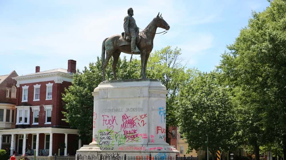 Stonewall Jackson Statue Defaced with Graffiti | Destroying History Won't Eliminate Racism | Featured