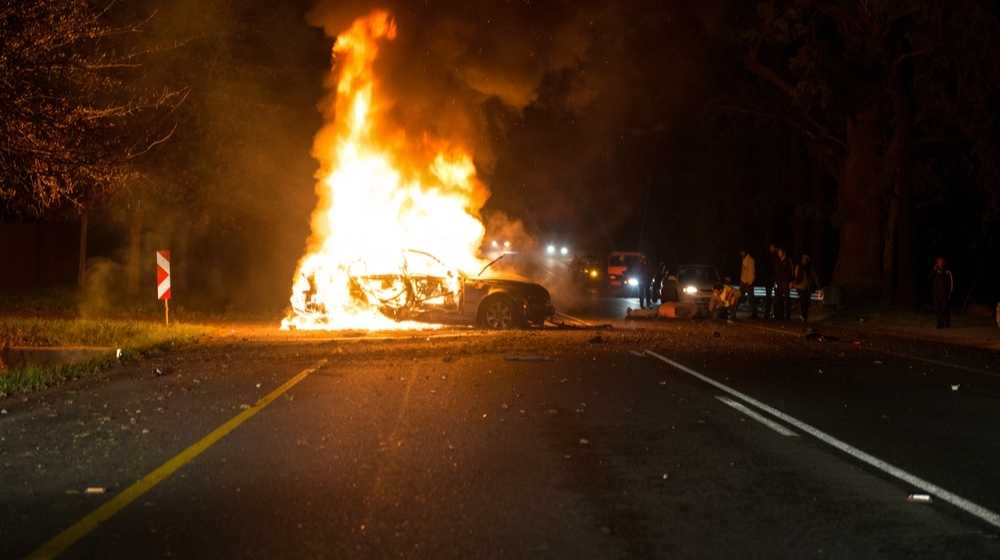 Texas Car Hits Natural Gas Pipeline that Causes Flaming Explosion -ss-Featured