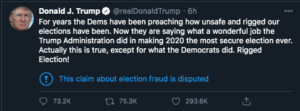 Donald Trump Twitter post