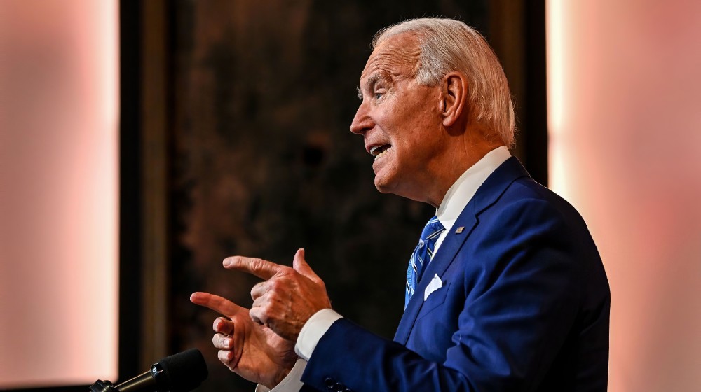 US President Joe Biden delivers a Thanksgiving address at the Queen Theatre in Wilmington | GOP Lawmaker Wants Biden To Undergo Cognitive Test | featured