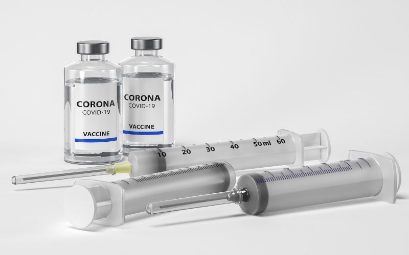 Vaccine and Syringe Against Coronavirus | 