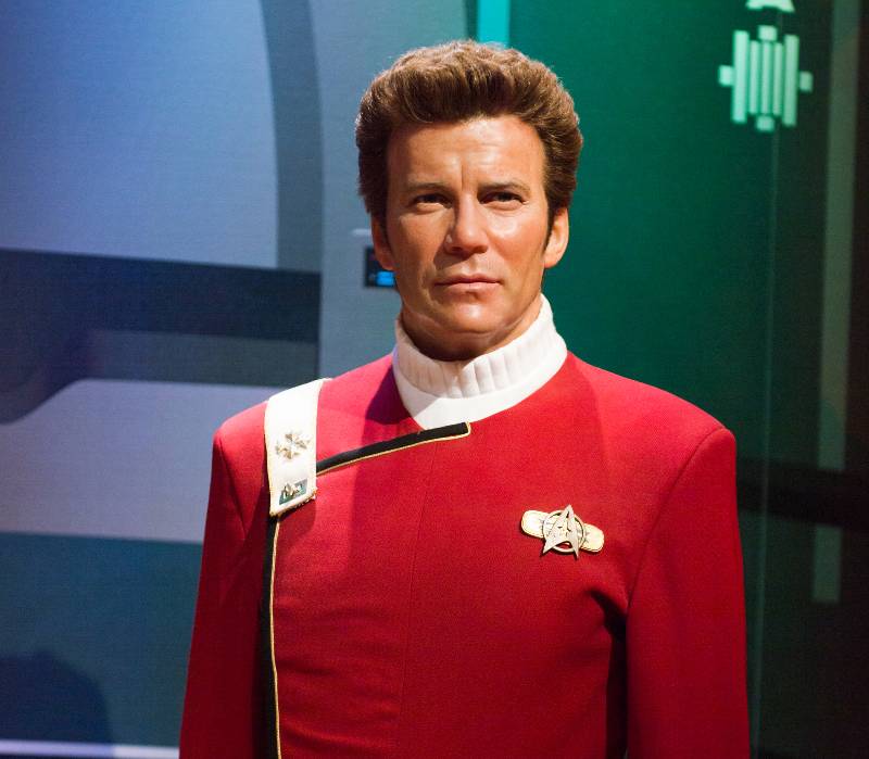William Shatner in Madame Tussauds Hollywood wax museum-William Shatner