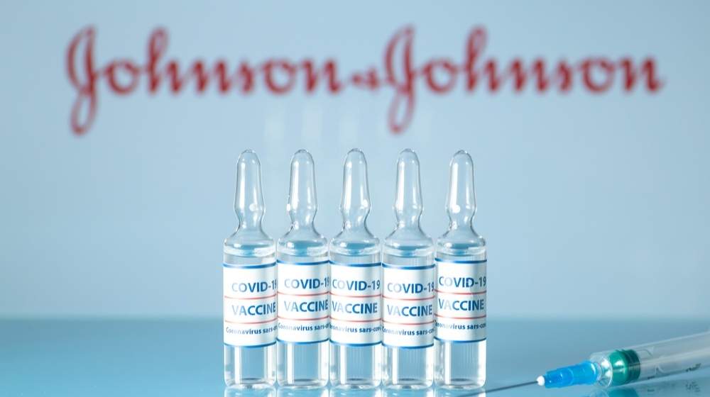 concept image for a J&J covid-19 vaccine vial-Data Shows Johnson & Johnson Single-Dose Vaccine Effective Against Covid-19 Variants-ss-Featured