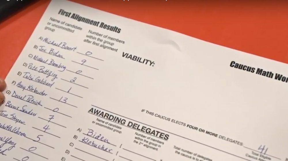 first alignment results | Maker of Glitchy Iowa Caucus App has Democratic Party Ties | Featured