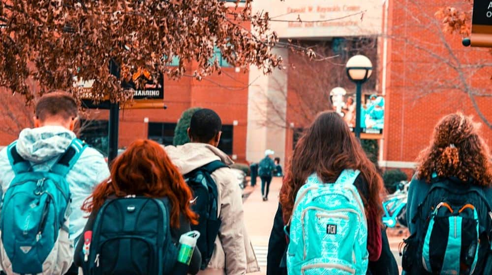 Student with their backpacks | News Show for Kids Launched by Charlotte Pence-Bond to Teach Children About the Coronavirus | Featured